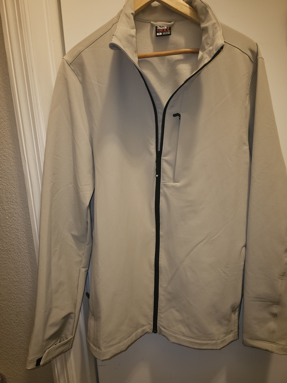 32° Heat Men's Full Zip Jacket Tan Size Medium Excellent Condition